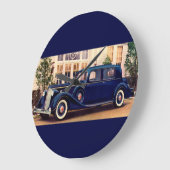 Grande Horloge Ronde 1936 bleu Packard (Angle)