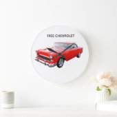 Grande Horloge Ronde 1955 chevrolet car  clock (Maison)