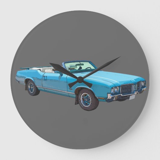 Grande Horloge Ronde 1971 Oldsmobile Cutlass Supreme Muscle Car (Recto)