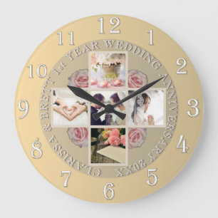 Grande Horloge Ronde 1ère année Anniversaire Mariage5/photos RoseGold C