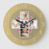 1st year Wedding Anniversary 5 photos Gold Color