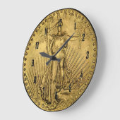 GRANDE HORLOGE RONDE $20 GOLD PIECE (Angle)