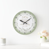 Grande Horloge Ronde 20e anniversaire de Mariage Élégant (Maison)