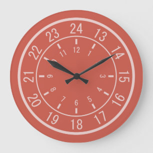 Grande Horloge Ronde 24-HOUR Custom wall clocks