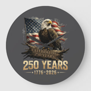 Grande Horloge Ronde 250e anniversaire USA Patriotique 250 ans Américai