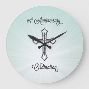 Grande Horloge Ronde 25e anniversaire de l'ordination, ronde, cadeau