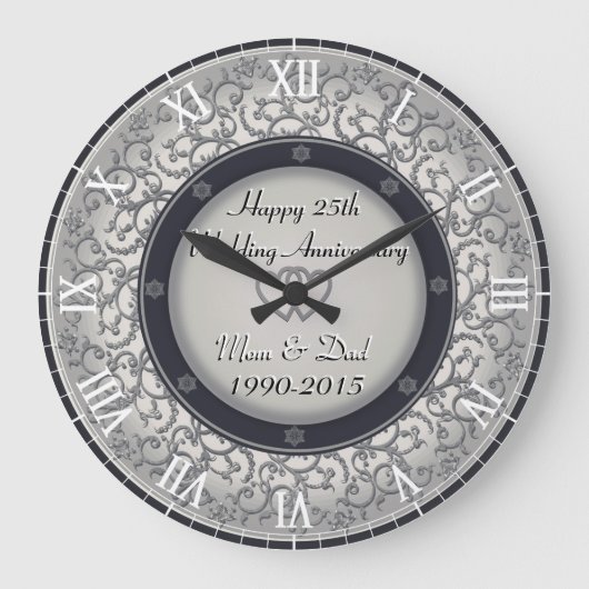 Grande Horloge Ronde 25e anniversaire du Mariage d'argent (Recto)