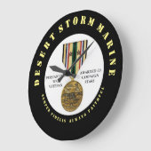 Grande Horloge Ronde 2 ÉTOILES DE CAMPAGNE Tempête du désert Marine SEM (Angle)