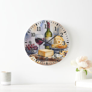 Grande Horloge Ronde #2 Vin et Fromage
