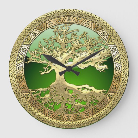 Grande Horloge Ronde [35] Golden Celtic Tree of Life (Recto)