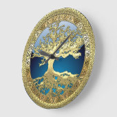 Grande Horloge Ronde [35] Golden Celtic Tree of Life (Angle)