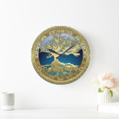 Grande Horloge Ronde [35] Golden Celtic Tree of Life (Maison)