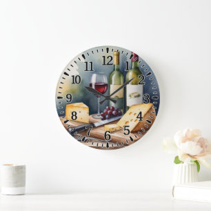 Grande Horloge Ronde #3 Vin et Fromage