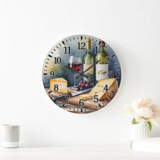 Grande Horloge Ronde #3 Vin et Fromage