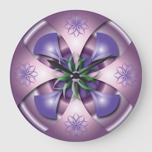 Grande Horloge Ronde 3D design wall clock (Recto)