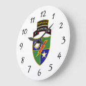 Grande Horloge Ronde 3e Bataillon - 75e Ranger avec tabulation - Horlog (Angle)