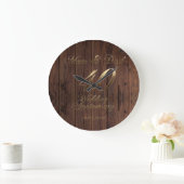 Grande Horloge Ronde 40e anniversaire Mariage Mariage de ruby (Maison)