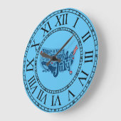 Grande Horloge Ronde 4 juillet Sûr Et Heureux (Angle)