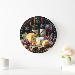 Grande Horloge Ronde #4 Vin et Fromage