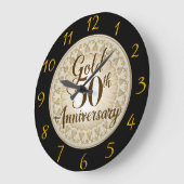 Grande Horloge Ronde 50e anniversaire de l'or complexe (Angle)