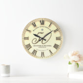 Grande Horloge Ronde 50e anniversaire de mariage d'or (Maison)