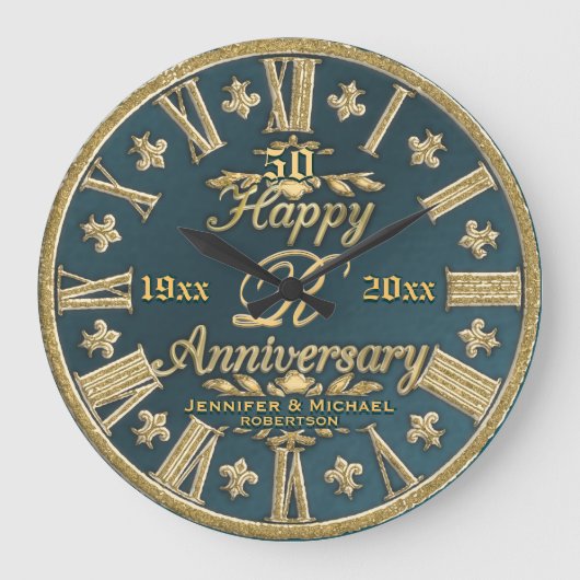 Grande Horloge Ronde 50e anniversaire du Mariage (Recto)