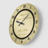 Grande Horloge Ronde 50e anniversaire du Mariage de l'or (Angle)