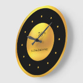 Grande Horloge Ronde 50e anniversaire Gold & Black (Angle)