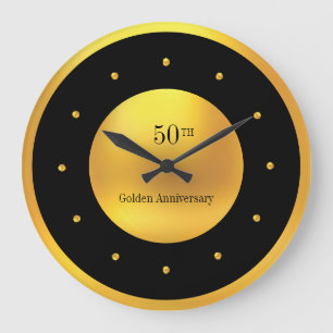 Grande Horloge Ronde 50e anniversaire Gold & Black
