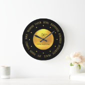 Grande Horloge Ronde 50e anniversaire Or et Noir (Maison)
