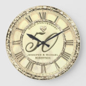 Grande Horloge Ronde 50e Gold Wedding Anniversary Large Clock (Recto)