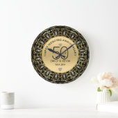 Grande Horloge Ronde 50e Mariage Gold & Black (Maison)