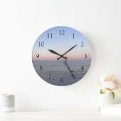 Grande Horloge Ronde 5 Heure Quelque Part Pink Beach (Maison)