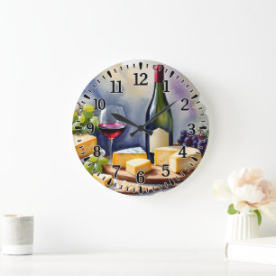 Grande Horloge Ronde #5 Vin et Fromage
