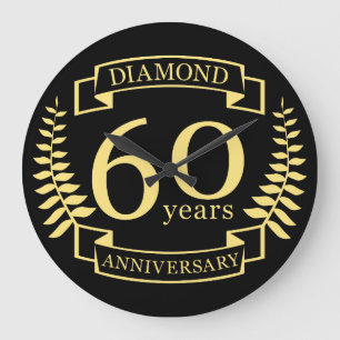 Grande Horloge Ronde 60th Wedding ANNIVERSARY diamond yellow