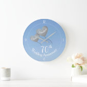Grande Horloge Ronde 70e anniversaire mariage de platine ballons cardia (Maison)