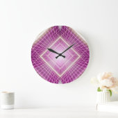 Grande Horloge Ronde 80s Rétro : Arrière - plan 3D Sci-Fi. (Maison)