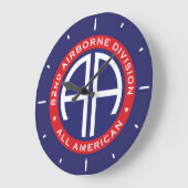 Grande Horloge Ronde 82nd Airborne Division All American Casual Patch (Angle)