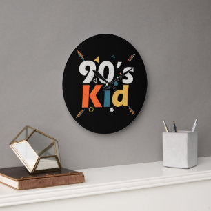 Grande Horloge Ronde 90s Kid