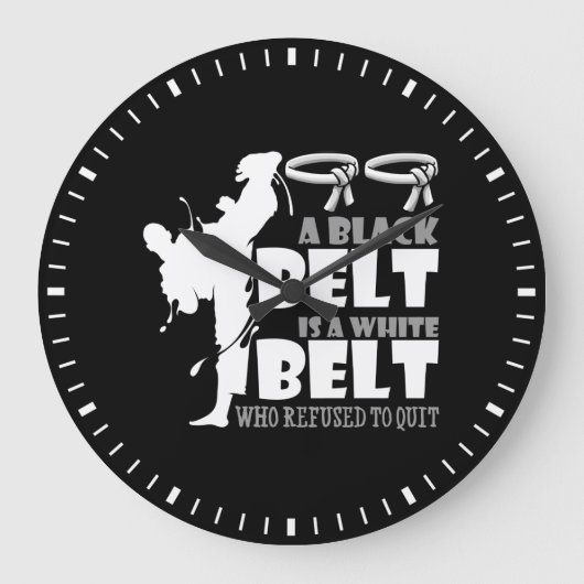 Grande Horloge Ronde A Black Belt Is A White Belt (Recto)