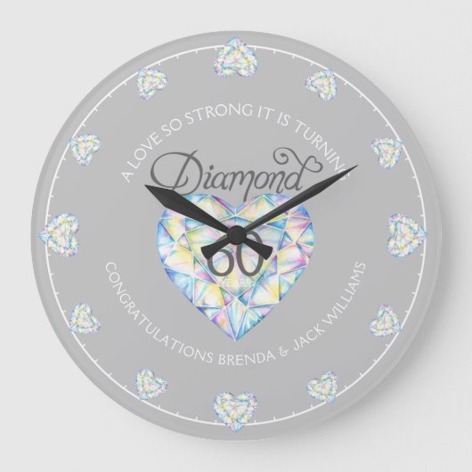 Grande Horloge Ronde A love so strong diamond wedding 60th (Recto)