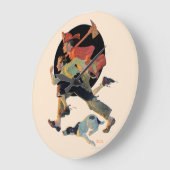 Grande Horloge Ronde À l'Secourt (Angle)