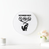 Grande Horloge Ronde A Set of Bathroom Rules (Maison)