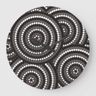 Grande Horloge Ronde Aboriginal dot painting