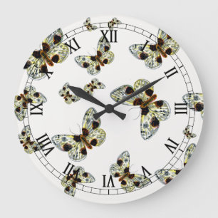 Grande Horloge Ronde Abraxas sylvata - The Clouded Magpie Moth