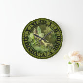 Grande Horloge Ronde Absinthe Fairy Collage 2 (Maison)