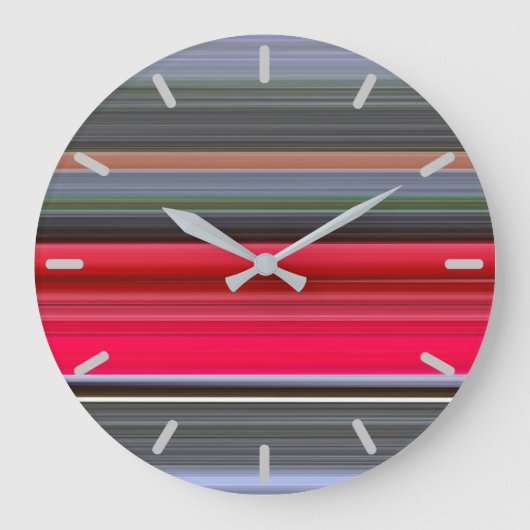 Grande Horloge Ronde Abstract #1: Red and Grey (Recto)