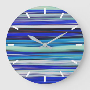 Grande Horloge Ronde Abstract #2: Blue blur