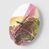 Grande Horloge Ronde Abstract art 15 Clock (Angle)