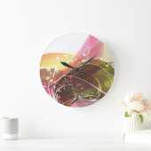 Grande Horloge Ronde Abstract art 15 Clock (Maison)